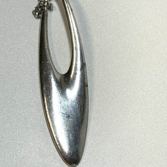 Georg Jensen Zephyr #500 925 pendant with GJ chain AND cord by Regitze Overgaard - Picture 2 of 16